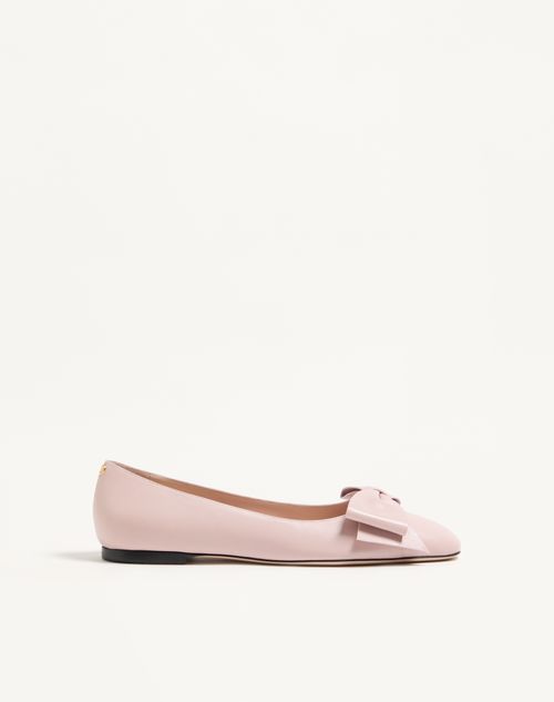 Valentino Garavani - Bowow Kidskin Ballerina - Pink - Woman - Ballerinas